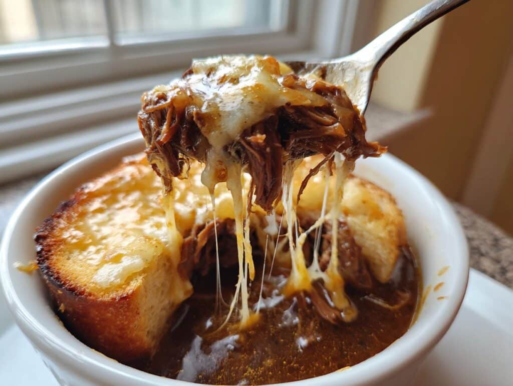 Best French Onion Short Rib Soup With Cheesy Gruyère Toast