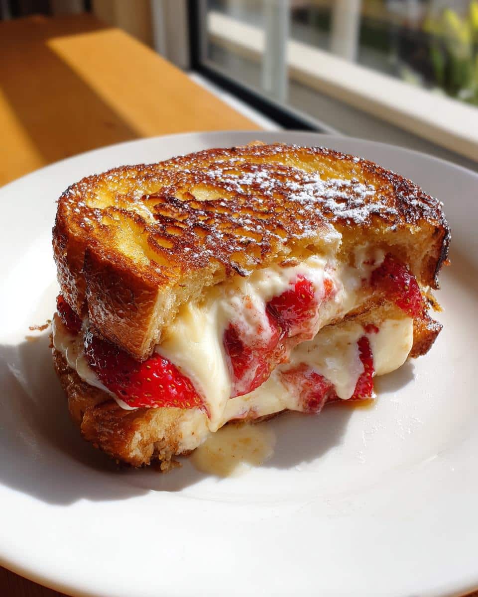 Fried Strawberry Cheesecake Sandwiches - detail 2