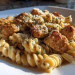 Garlic Butter Chicken Bites & Spicy Cajun Alfredo Twisted Pasta