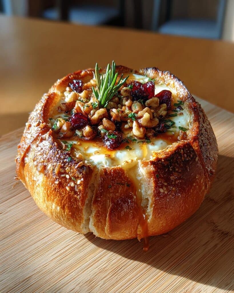 Baked Brie in Bread Bowl
