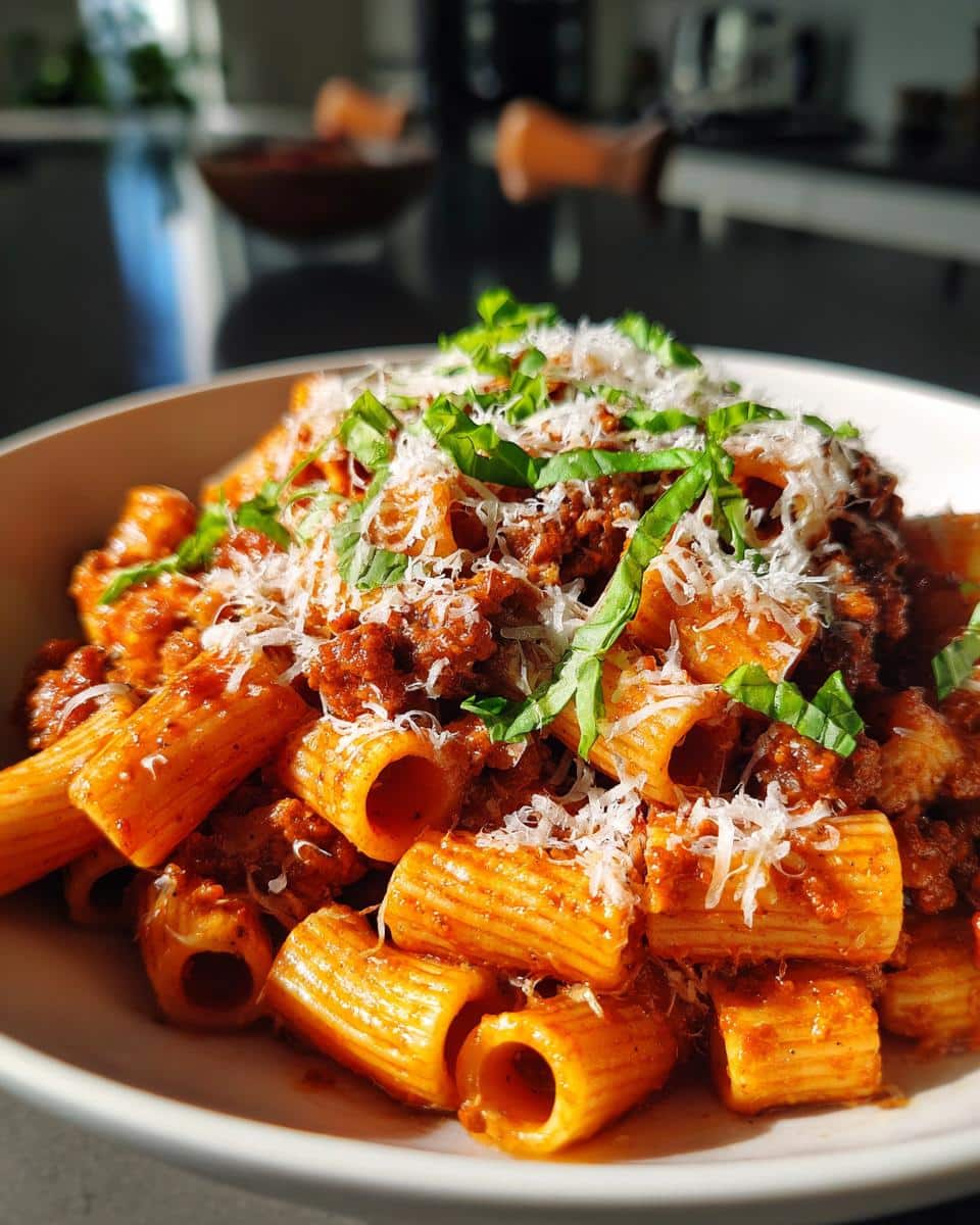 Beef Pasta in Tomato Sauce - detail 1