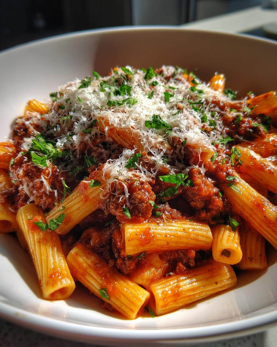 Beef Pasta in Tomato Sauce - detail 2