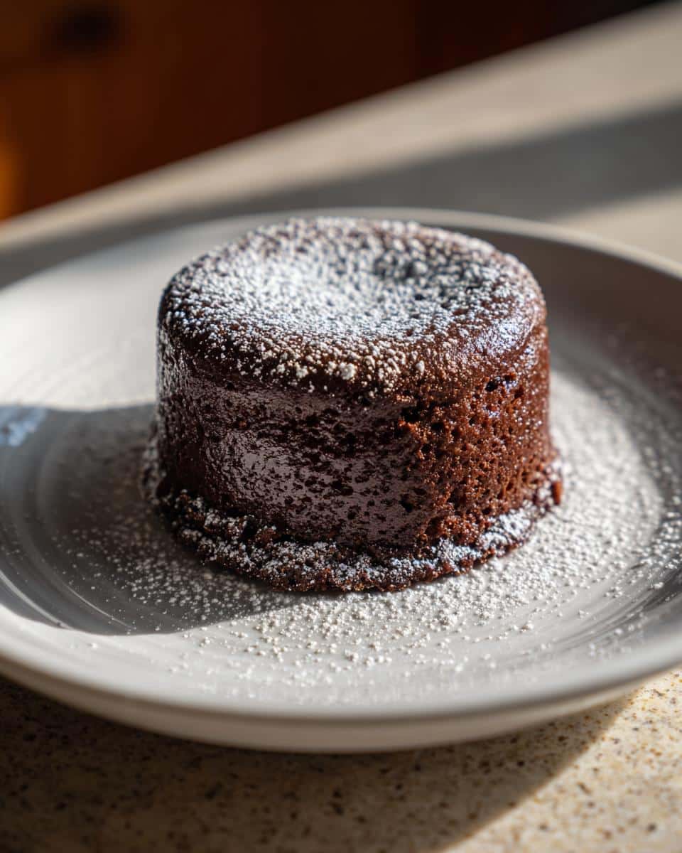 Chocolate lava cake - detail 1