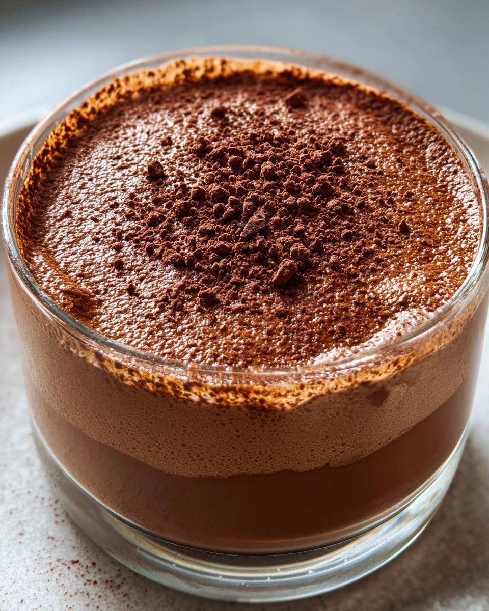 Chocolate mousse - detail 1