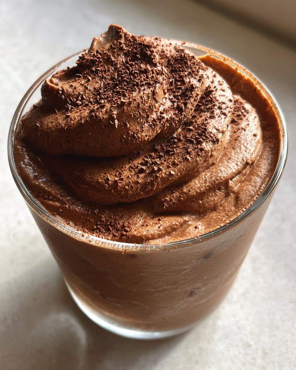 Chocolate mousse - detail 2