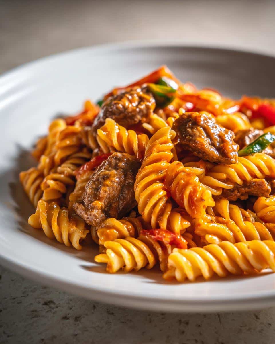 Creamy Cajun Beef and Rotini Delight - detail 2