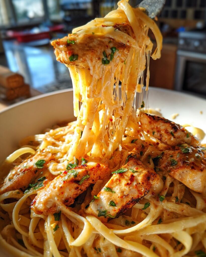 Creamy Cowboy Butter Chicken Linguine