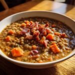 Hearty Lentil and Bacon Soup