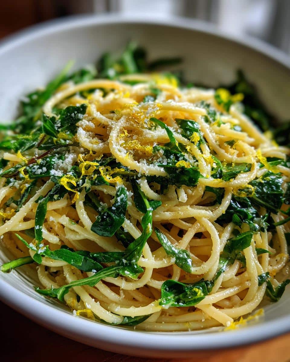 Lemon Arugula Pasta Salad - detail 2