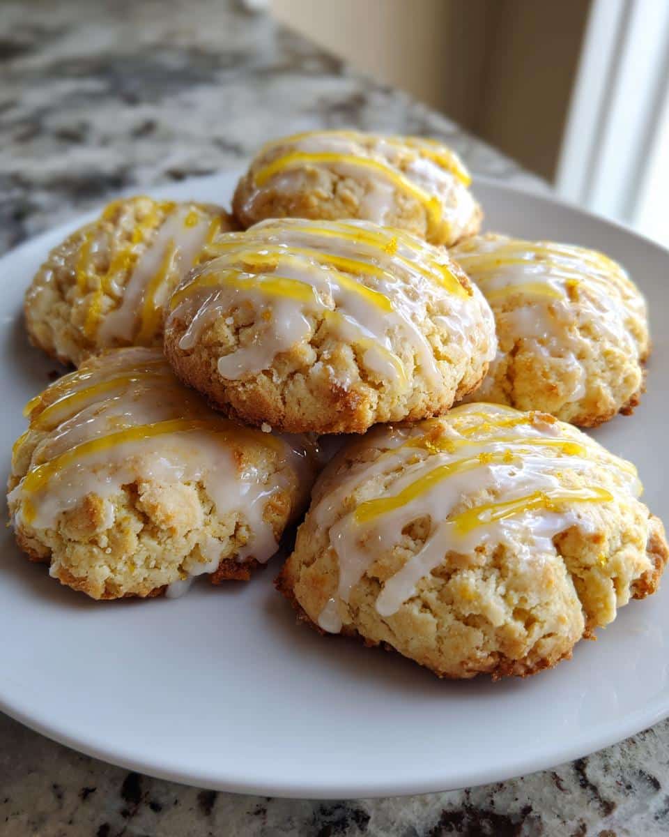 Lemon glaze cookies - detail 2