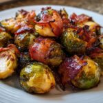Maple Roasted Brussels Sprouts with Bacon