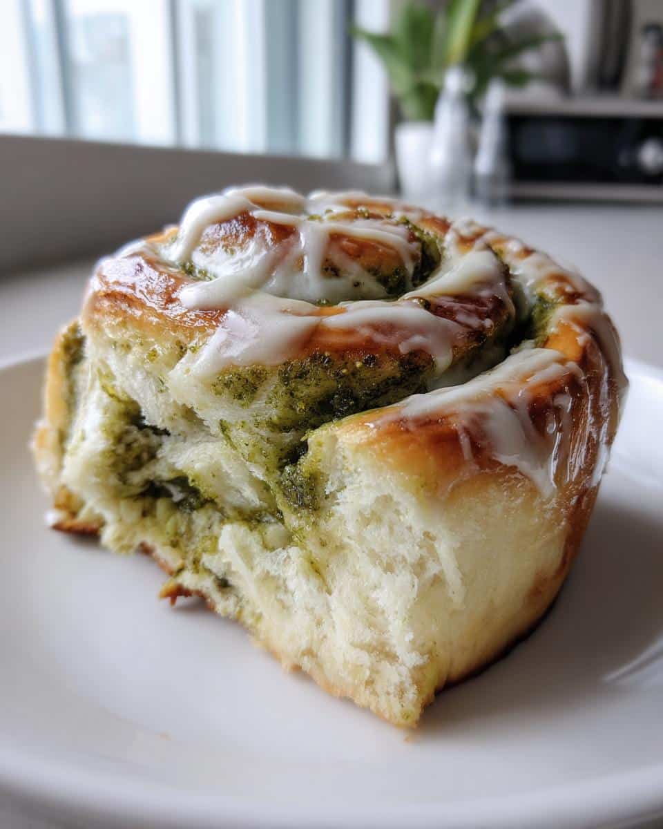 Matcha Cinnamon Rolls - detail 1
