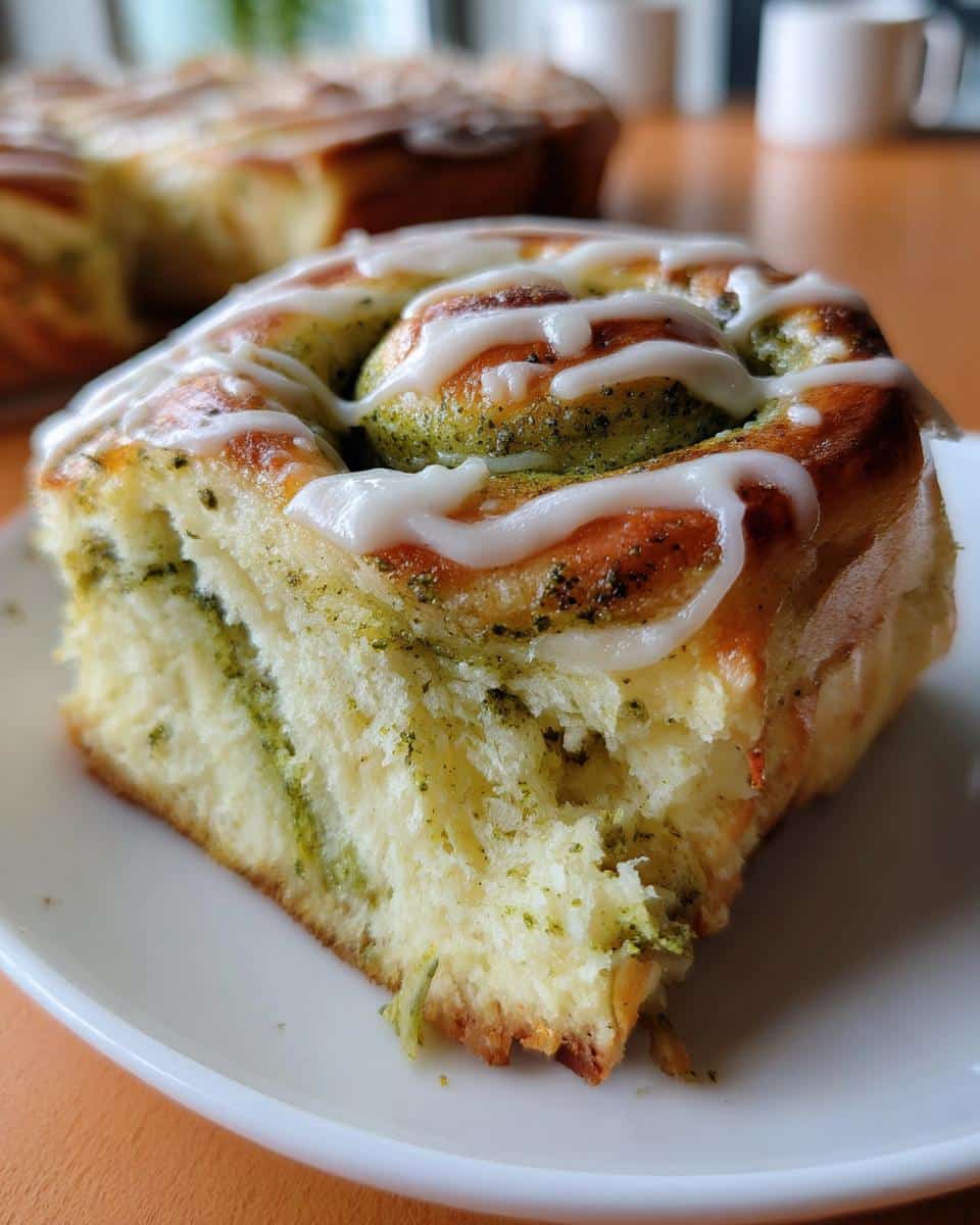 Matcha Cinnamon Rolls - detail 2
