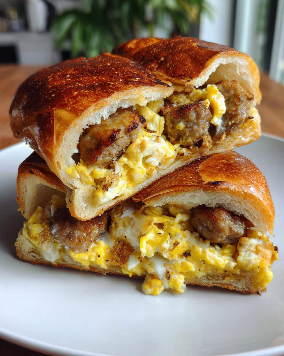 Sausage and Egg Breakfast Rolls - detail 1