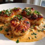 Seared Scallops Recipe with Spicy Cajun Cream