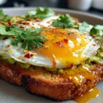 Spicy Chili Butter Avocado Toast with Eggs