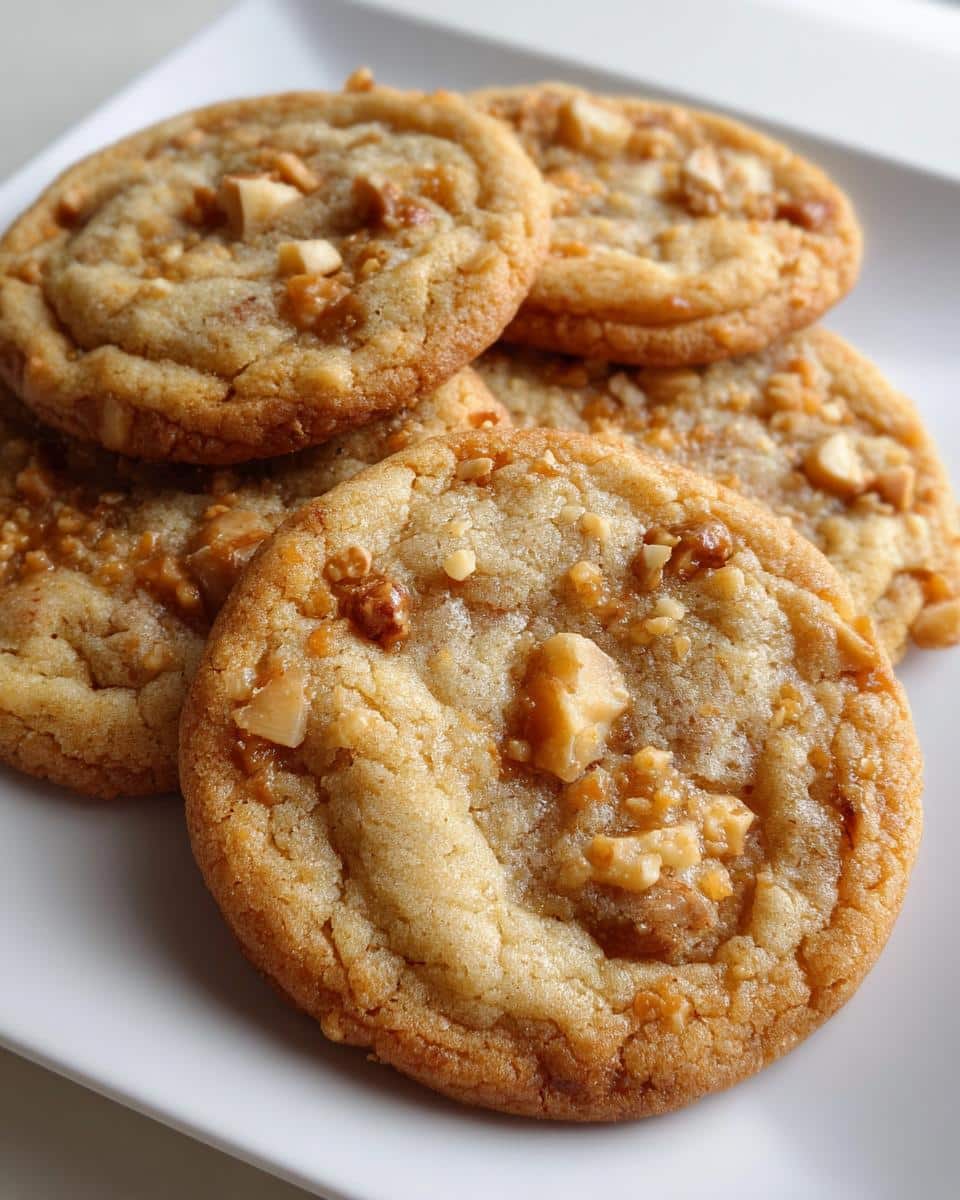 Toffee nut cookies - detail 1