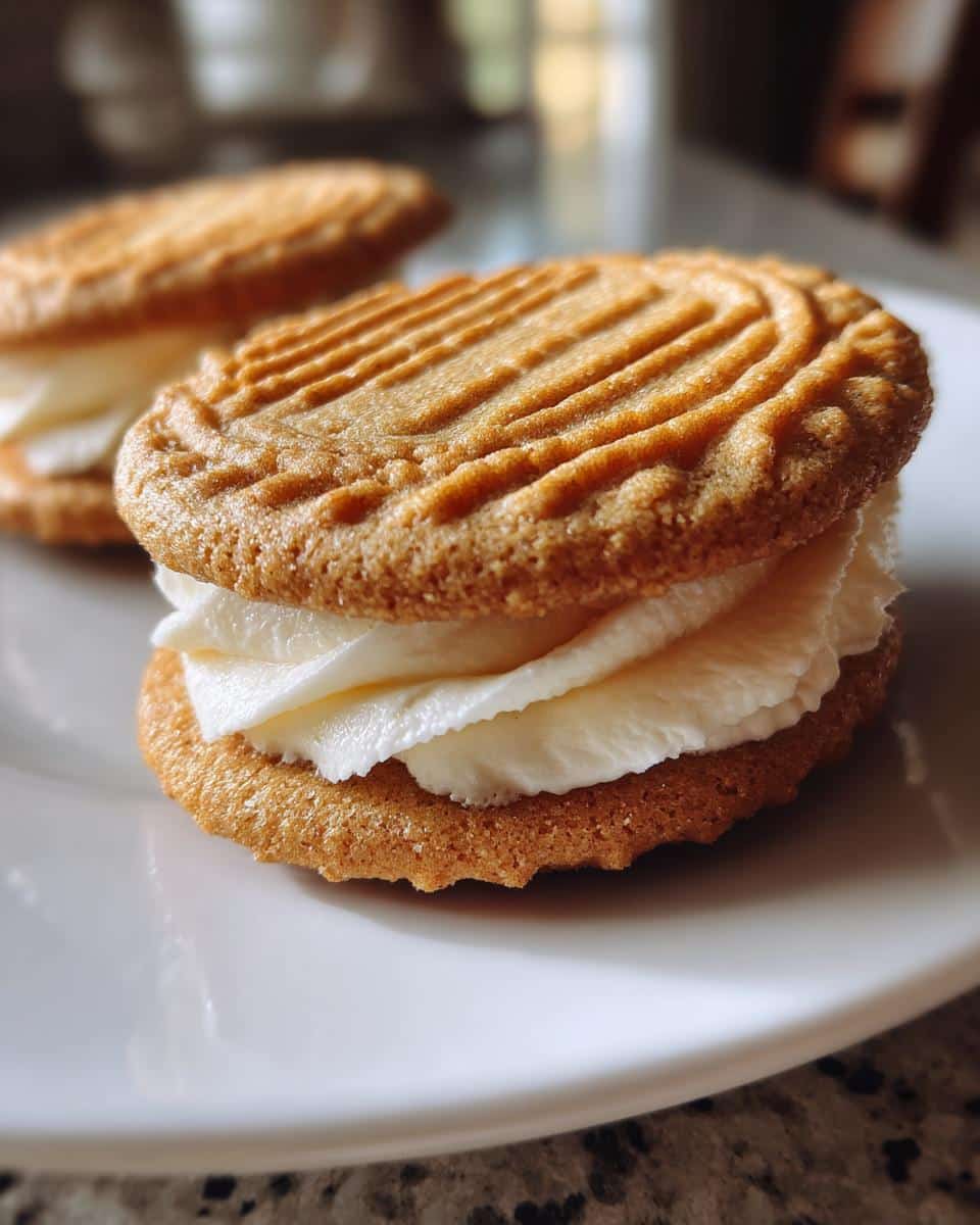 Vanilla cream sandwich cookies - detail 1