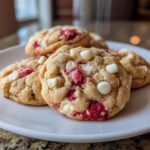 White chocolate raspberry cookies