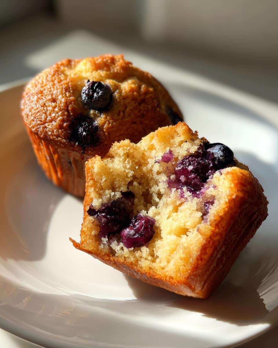 blueberry muffins - detail 1