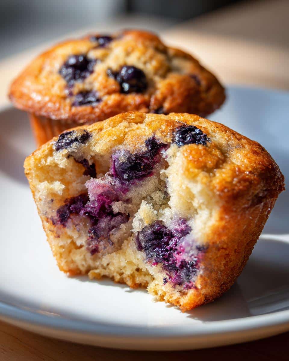 blueberry muffins - detail 2