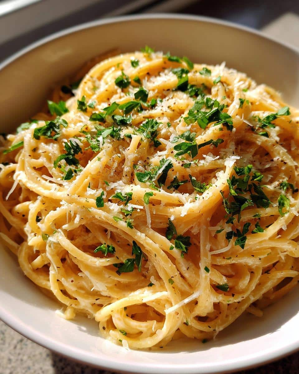 15-Minute Creamy Garlic Pasta - detail 1