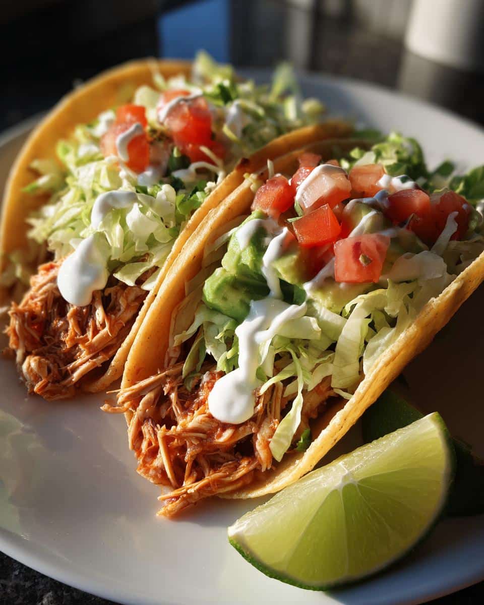 Easy Shredded Chicken Tacos - detail 1