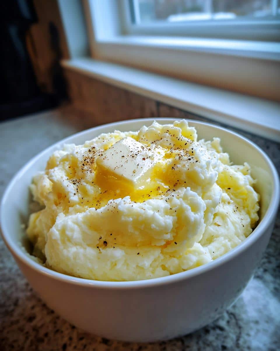 Fluffy Mashed Potatoes with Cream Cheese