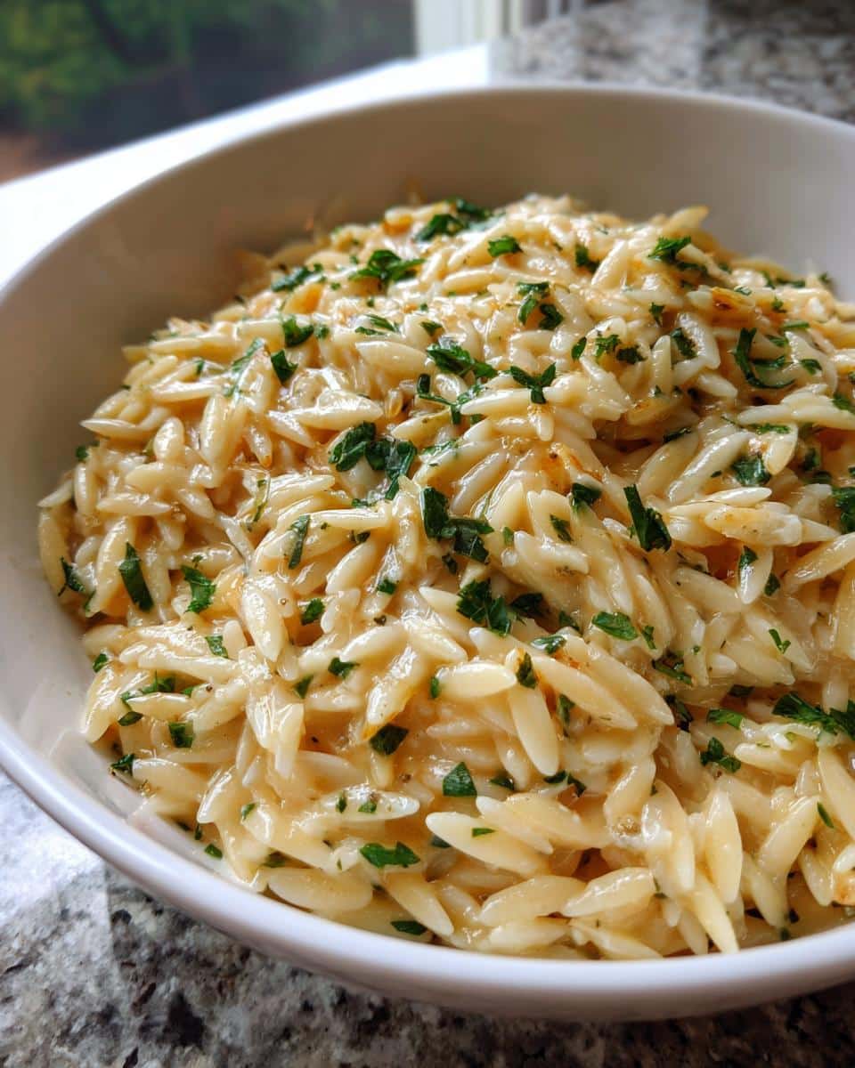 Garlic Parmesan Creamy Orzo - detail 1