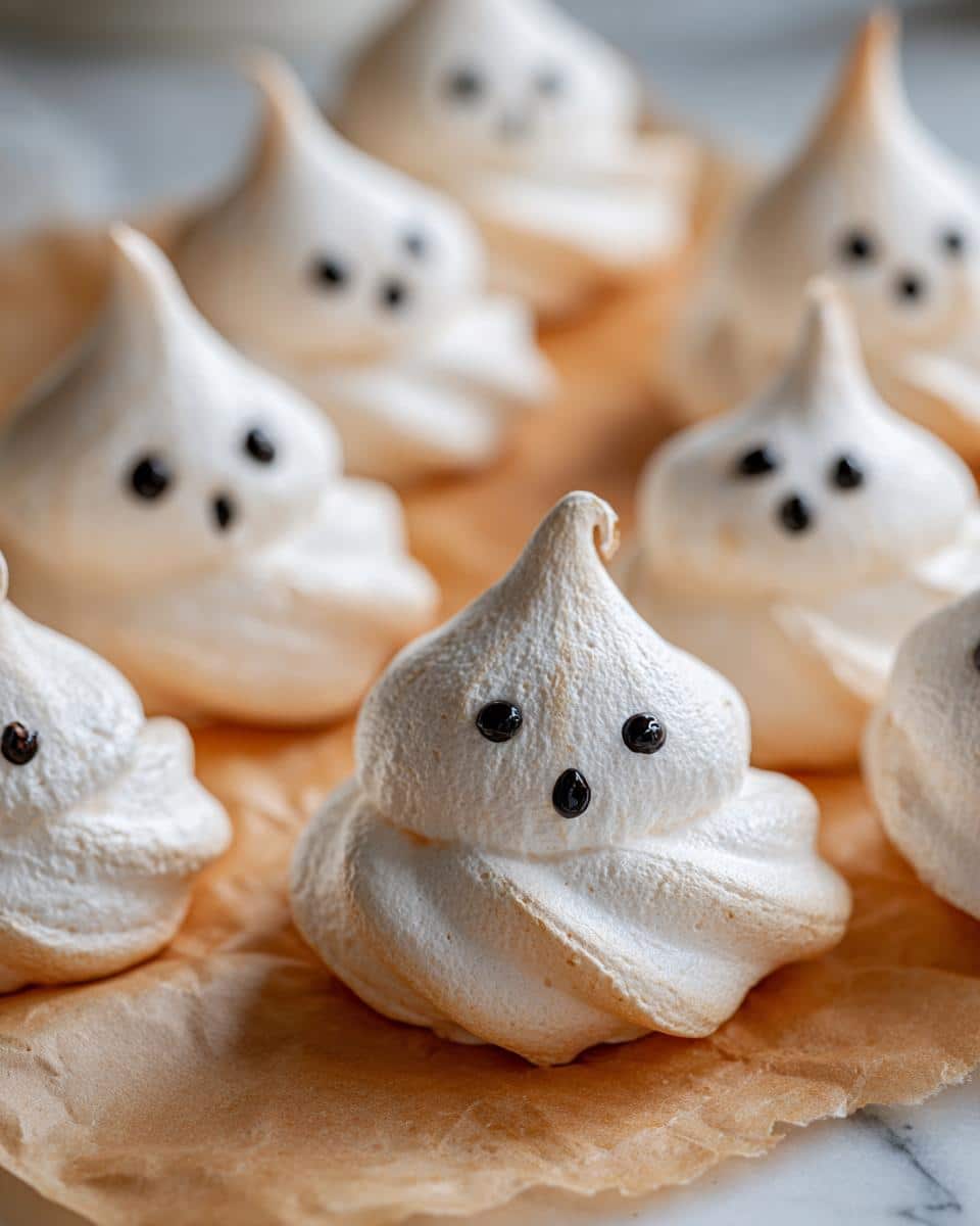 Ghost Meringue Cookies - detail 2