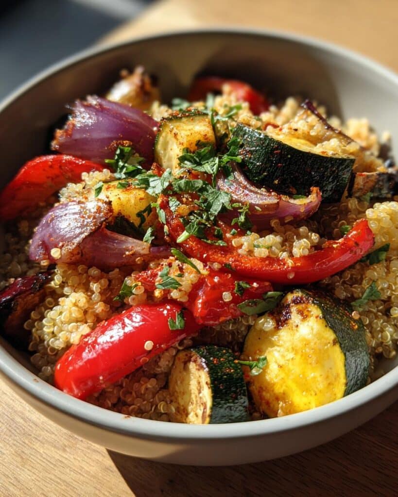 Healthy Quinoa Salad with Roasted Vegetables