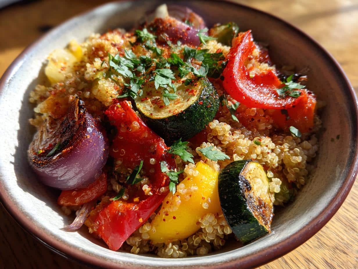 Healthy Quinoa Salad with Roasted Vegetables