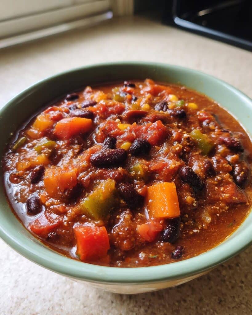 High-Protein Vegetarian Chili