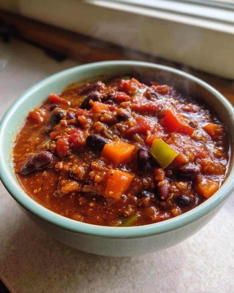 High-Protein Vegetarian Chili