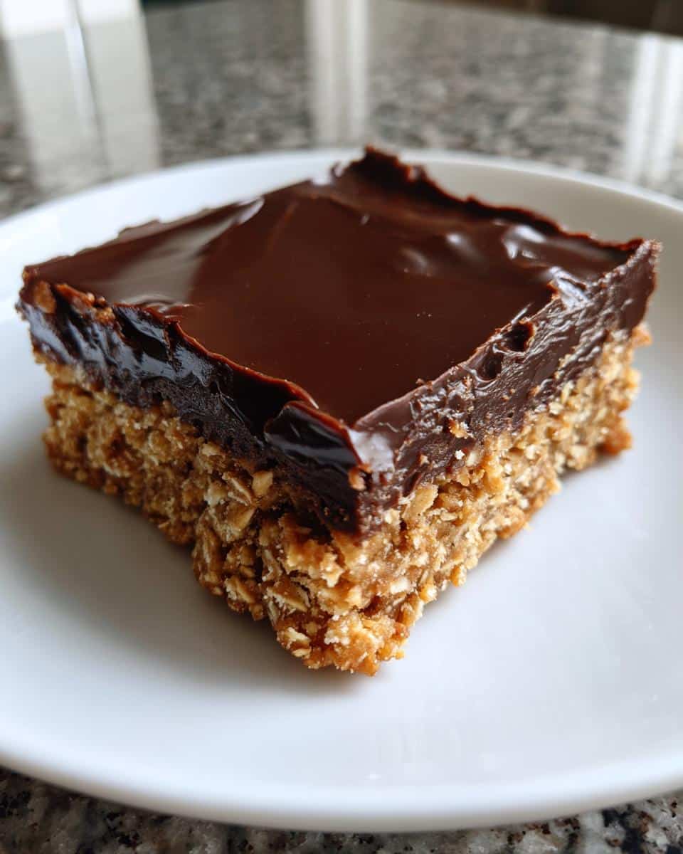 No-Bake Chocolate Peanut Butter Bars