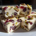 No-Bake Cranberry Pistachio Fudge