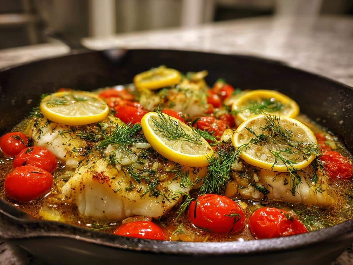 One-Pan Lemon Dill Cod