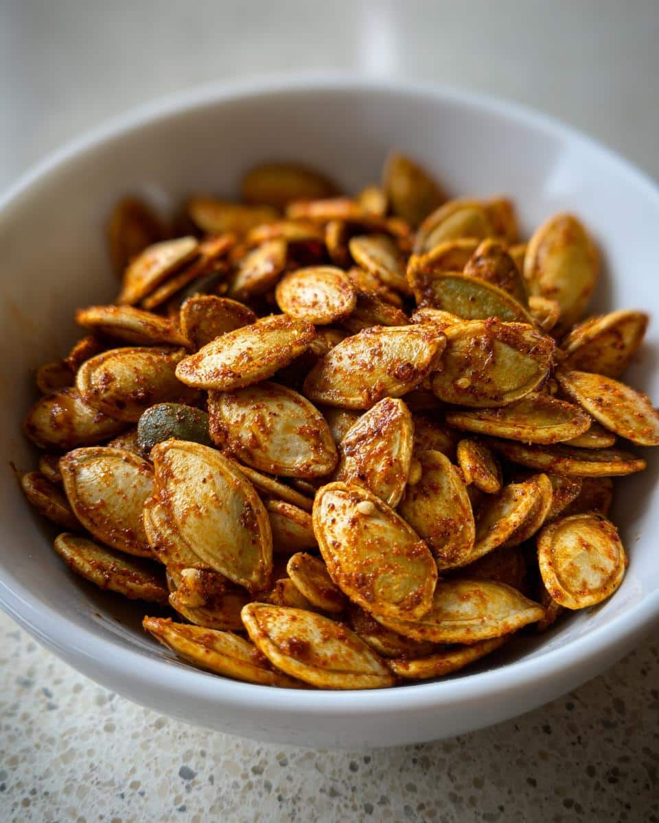 Quick Spiced Pumpkin Seeds - detail 2