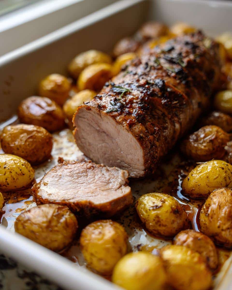 Sheet Pan Pork Tenderloin and Potatoes - detail 2