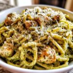 5-Ingredient Creamy Chicken Pesto Pasta