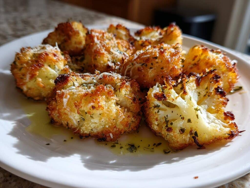 Air Fryer Parmesan Cauliflower Bites