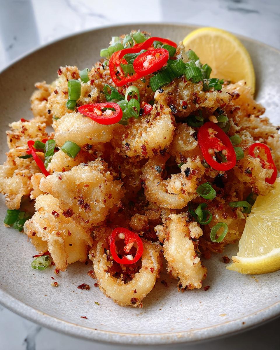 Air Fryer Salt and Pepper Calamari - detail 1