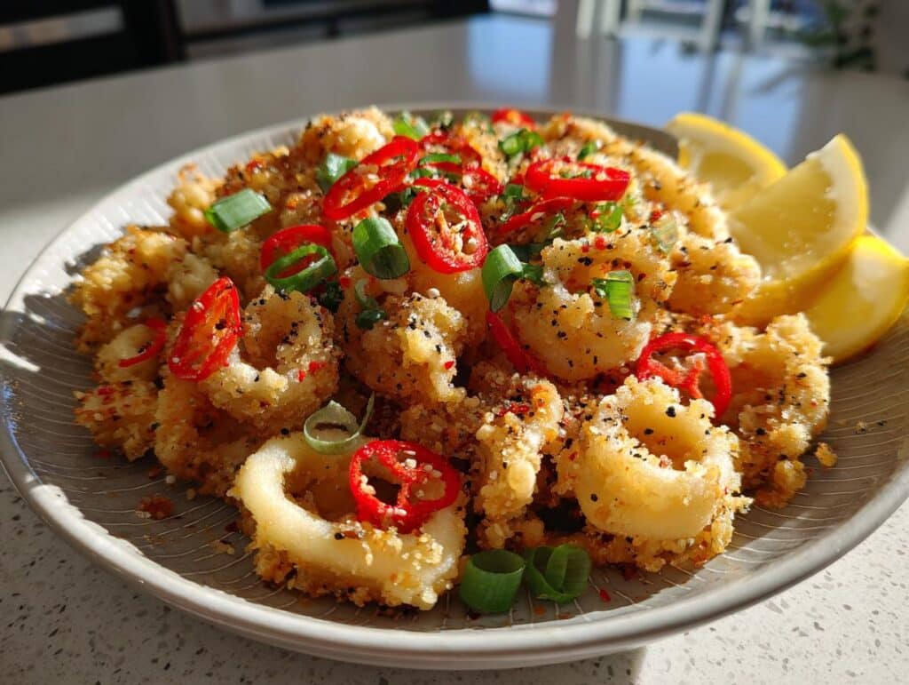 Air Fryer Salt and Pepper Calamari