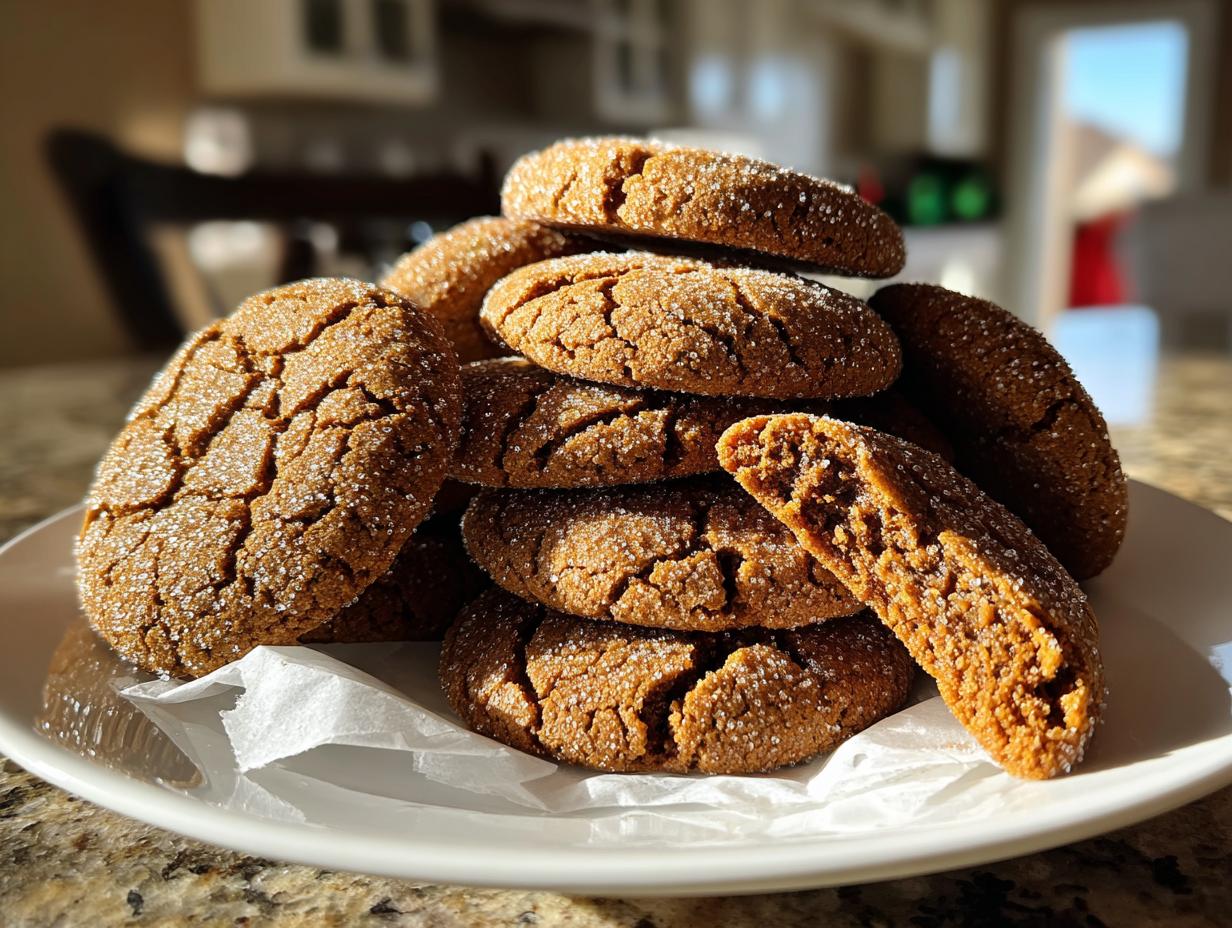 Chewy Molasses Spice Cookies