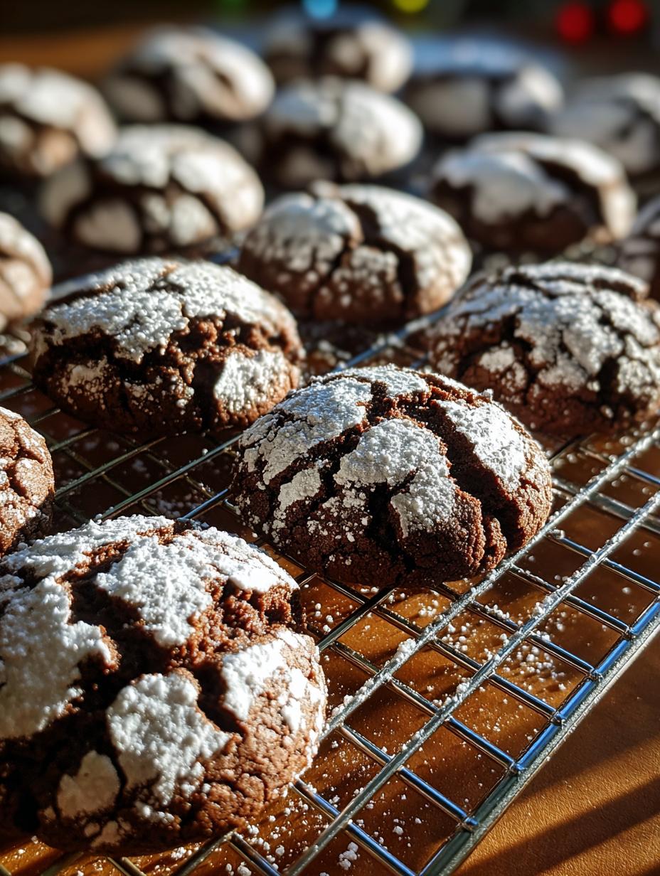 Chocolate Crinkle Cookies - detail 2