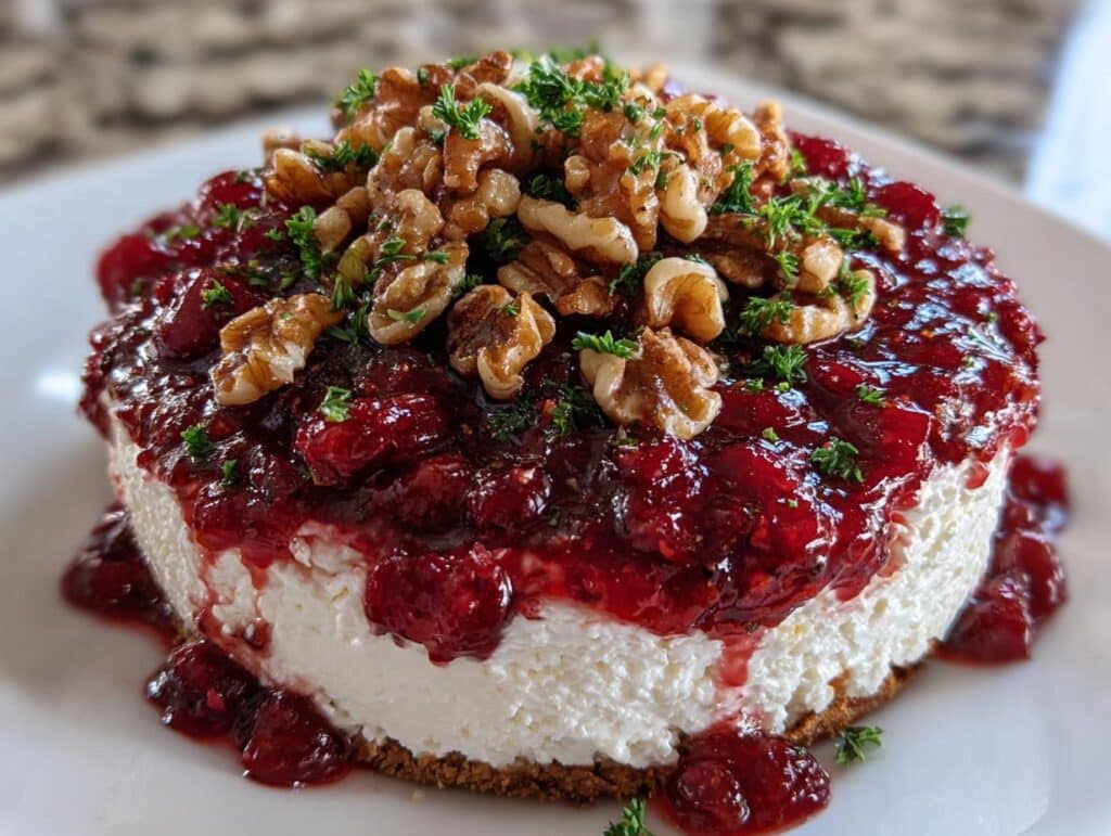 Cranberry Sauce and Cream Cheese Dip