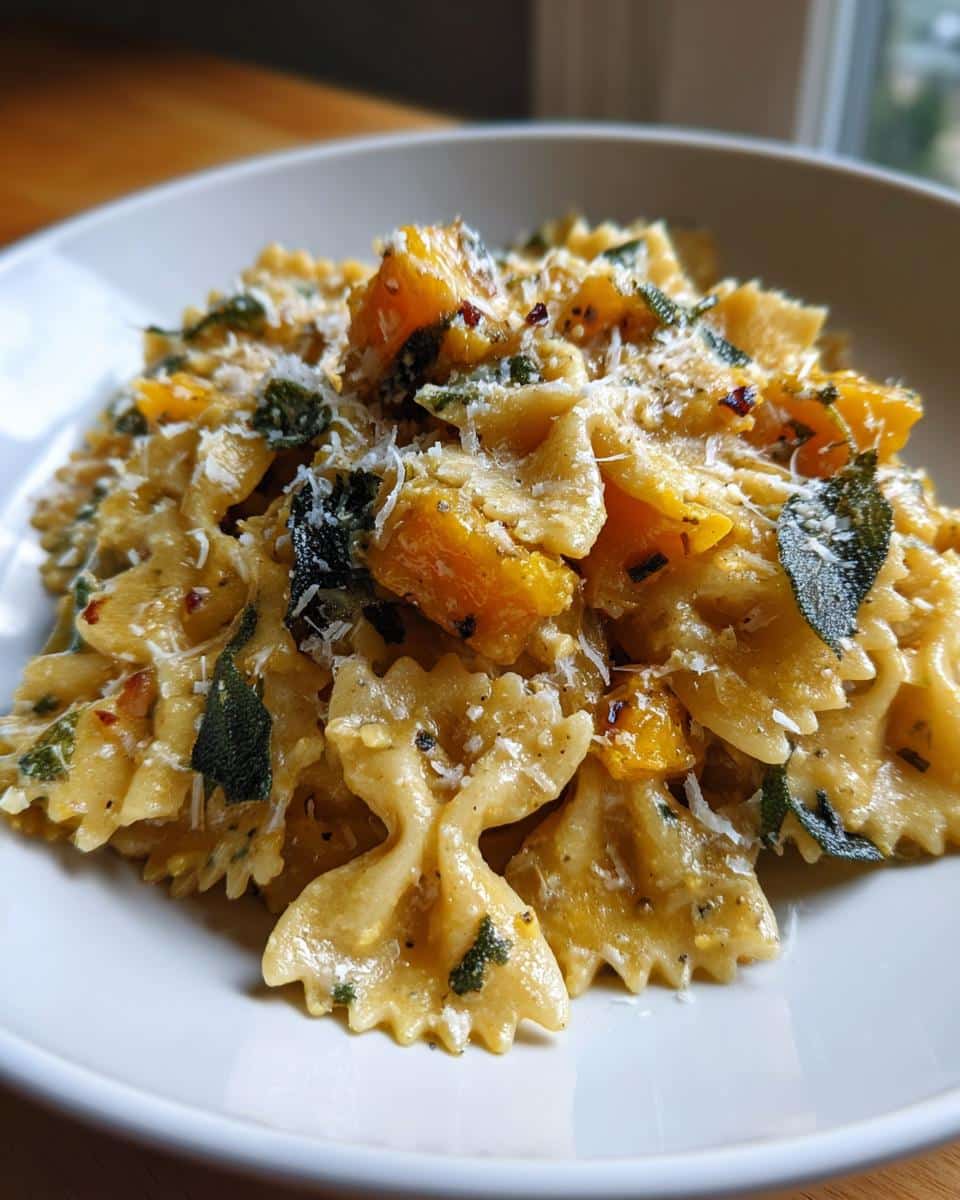 Creamy Butternut Squash and Sage Pasta - detail 1