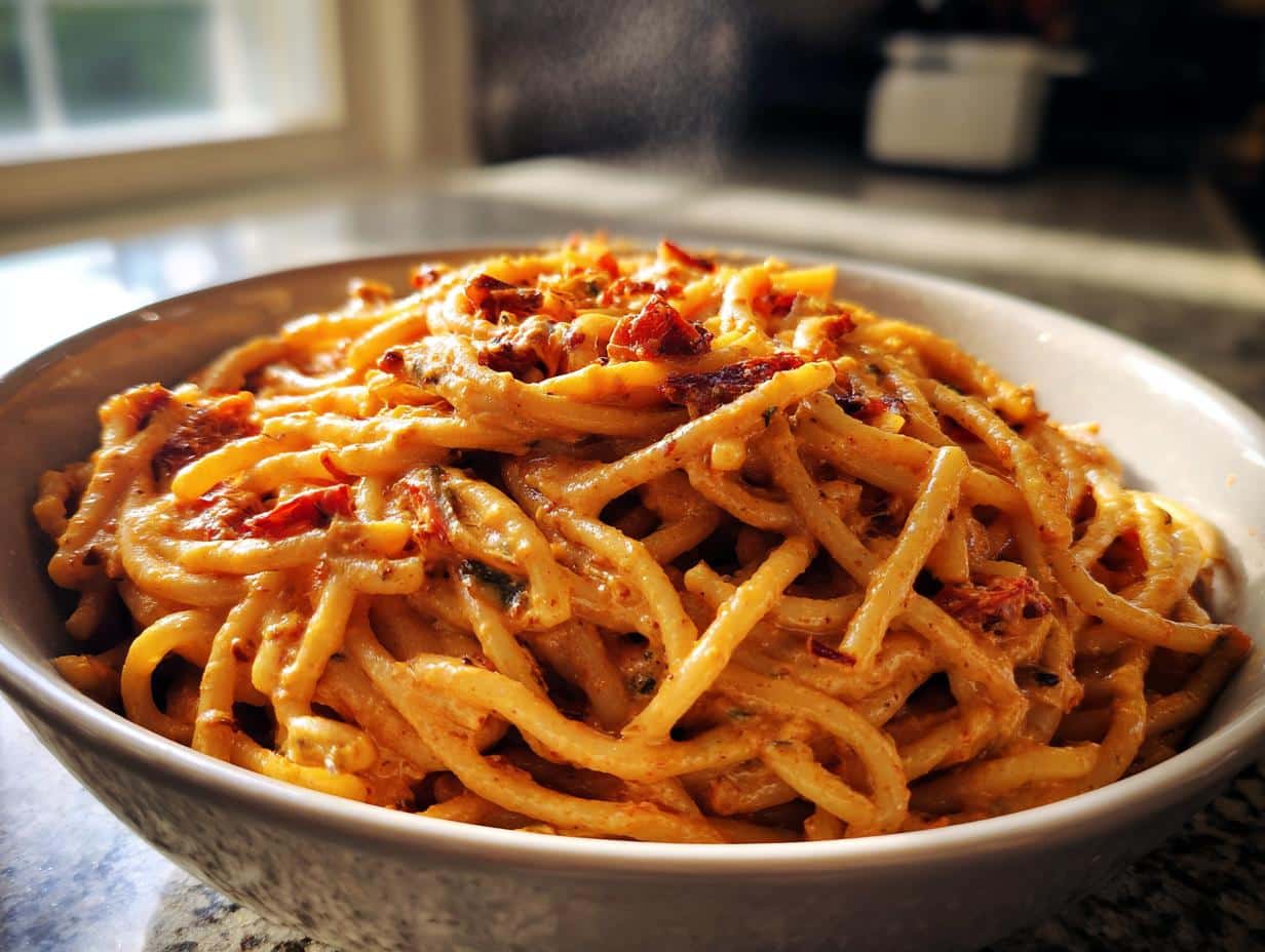 Creamy Sun-Dried Tomato Pasta (Vegan)