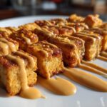 Crispy Baked Tofu with Peanut Sauce