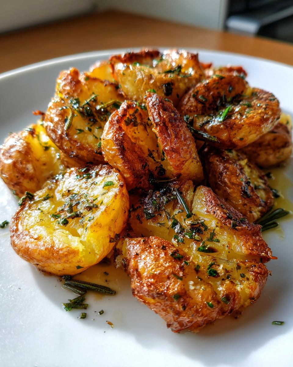 Crispy Smashed Potatoes with Rosemary - detail 1